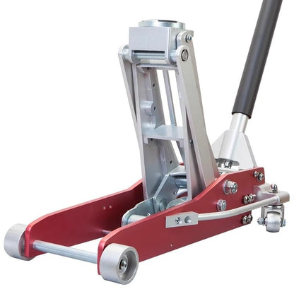 3 Ton Low Profile Racing Floor Jack Dual Piston Quick Lift Aluminum/Steel for SUV & Sports Cars Duty Trolley Jack,2.5T Aluminum-Iron - color: 2.5t Aluminum