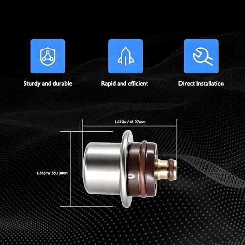 HiSport Fuel Injection Pressure Regulator - Compatible with Porsche Cayenne 3.2L 4.5L 2003 2004 2005 2006 Replacement for FP10384 PR4045 - size: HSFPRR4045