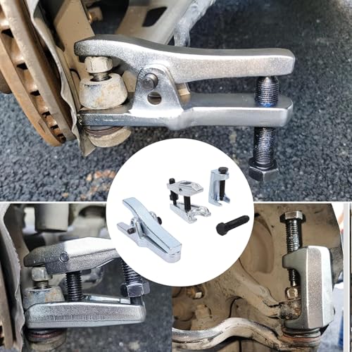 Akozon 3 in 1 Ball Joint Separator Tool Kit, Tie Rod Remover and Pitman Arm Puller for Front Wheel Drive Vehicles Cars Trucks ATVs