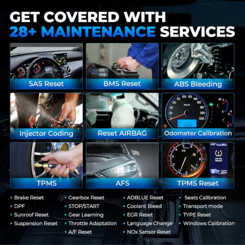 OBD2 Scanner Diagnostic Tool, TOPDON AD900BT Bidirectional Scan Tool with ECU C0ding, 28+ Services, Automotive All Systems Diagnosis Scanner for Car with 2 Years Updates, Active Test