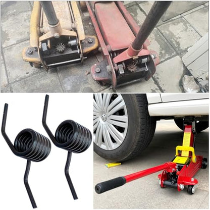 4 Pack 3 Ton Floor Jack Spring Replacement Hydraulic Car Jack Handle Tension Spring Parts for Hydraulic Trolley Service Heavy Duty Low Profile Racing Floor Jack with Wheels Keep Handles Return