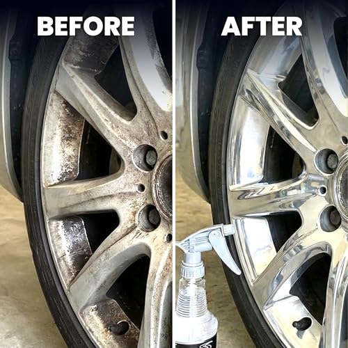 LANE'S New Aluminum Car Wheel Cleaner and Brightener | 16oz (Pack of 2) | Acid Rim Cleaner, Shines & Eliminates Hard Scrubbing | Brake Dust, Oxidation & Rust Remover for Cars, SUVs, Trucks, and More - size: 16 Fl Oz (Pack of 2)