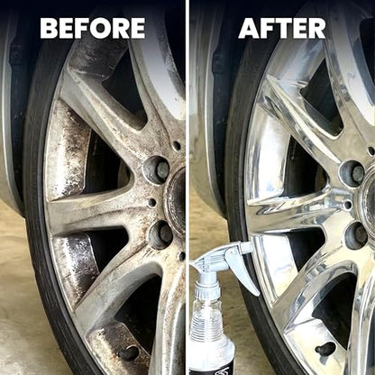 LANE'S New Aluminum Car Wheel Cleaner and Brightener | 16oz (Pack of 2) | Acid Rim Cleaner, Shines & Eliminates Hard Scrubbing | Brake Dust, Oxidation & Rust Remover for Cars, SUVs, Trucks, and More - size: 16 Fl Oz (Pack of 2)