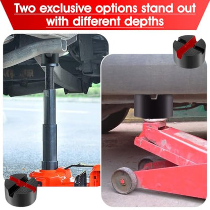 DEDC Floor Jack Pad,Universal Thickened Rubber Pinch Weld Jack Adapter Pad/Puck, Car Lift Frame Rail Protection Accessories -1 Pc