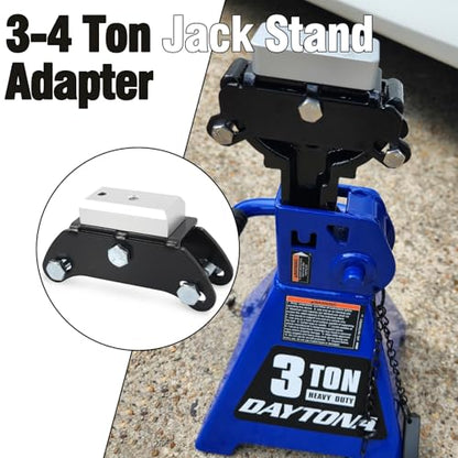 Aluminum 3-4 Ton Jack Stand Adapter, Jack Pad Adapter for BMW, Mini, Toyota Supra A90 A91 & Nissan GTR, 2PCS