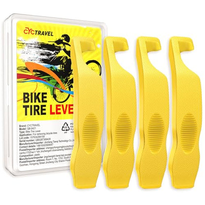 Bike Tire Levers, Ultra Strong Tire Levers Don't Hurt The Tire, Non-Slip and Save Effort, Tire Spoons for Mountain Bike and Road Bike, Easy Bike Tire Removal Tool - color: yellow-4