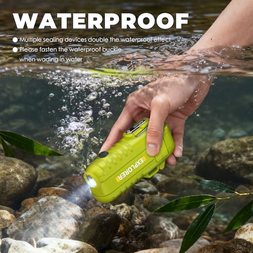 Lafagiet Electric Lighter USB C, Powerful Dual Arc Plasma Flame, with Flashlight, Wind & Waterproof Lighters for Candle, Camping, Grill, Emergency - color: F53-gn
