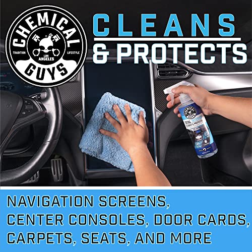Chemical Guys, Total Interior Cleaner & Protectant for Cars, 16 oz, 2 Pack | Cleans dashboards, seats, door panels, trim and glass in one step, leaving a fresh, streak-free, factory-style look - size: 16 Fl Oz (Pack of 2), style: Fresh 2 Pack