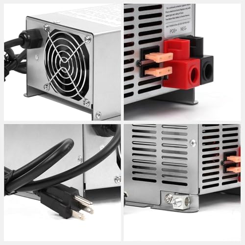 𝟐𝟎𝟐𝟔 𝐔𝐩𝐠𝐫𝐚𝐝𝐞 WF-9855 55 Amp RV Power Converter - Replacement for WF-9855-AD & 9800 Series, 3-Stage Smart Charger for Lead-Acid/Lithium Batteries, 5-Year Warranty