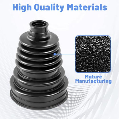 2PCS High quality CV Boot Repair Kit | Fit 26mm-34mm Shafts 25-125mm Height Boot CV Axle Boot Repair Kit Silicone CV Axle Boot Repair Kit - size: Kit 2