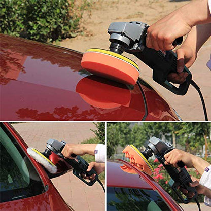 Car Buffers and Polishers Kit for Drill, 14Pcs Drill Polishing Wheel Foam Ball Buffing Pads Sponge Ball for Automotive Car Wheels Care, Metal, Plastic, Ceramic and Glass