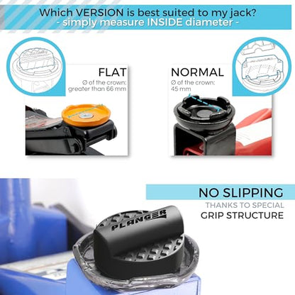 PLANGER® - Curby Pad Flat - Rubber Jack Pad for Audi (Special CAR Brands from Germany) Trolley Jack, Vehicle Lift and Axle Stand - Protects Your Car, SUV - color: Curby Pad (flat)