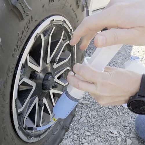 TireJect 5-in-1 Off-Road Tire Sealant - Gallon Kit to Repair and Prevent Flat Tires (applicate up to 16 ATV Tires, Large Tractors, Farm Equipment & More!) - size: Gallon