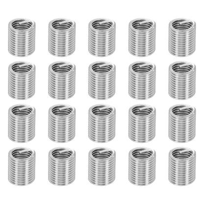 HARFINGTON 20pcs Wire Thread Repair Inserts M12 x 1.75 x 2D (24mm) Metric 304H Stainless Steel Helical Coiled Wire Screw Threaded Sleeve Sheath for Automotive Repairs - size: M12 x 1.75 x 2D