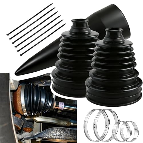 2PCS CV Boot Repair Kit with Expander Tool & Clamps, Silicone CV Axle Boot Repair Kit for for Protect Axle, Universal CV Joint Boot Dustproof and Waterproof Fits for Most Cars