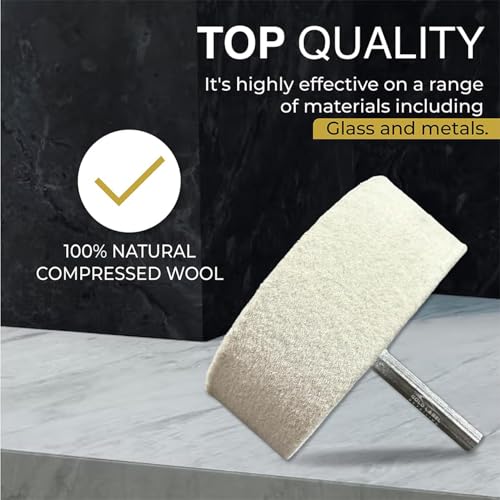 Optical Grade Cerium Oxide 1lb Glass Repair Powder | Glass Window and Windshield Repair | Optical Grade, for use with Camera, Scope, Binocular Lens (1lb with 3" Felt Bob Wheel) - style: 1lb With 3" Felt Bob Wheel