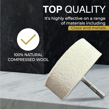 Optical Grade Cerium Oxide 1lb Glass Repair Powder | Glass Window and Windshield Repair | Optical Grade, for use with Camera, Scope, Binocular Lens (1lb with 3" Felt Bob Wheel) - style: 1lb With 3" Felt Bob Wheel