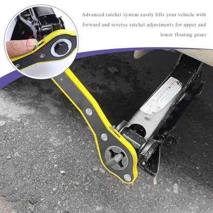 Car Jack Kit, 2 Ton (4409 lbs) Scissor Jack Auto Emergency Kit with Lug Wrench, Heavy Duty Portable Lifting Jacks Tire Changing Tool for Sedans SUVs MPVs, Car Accessories