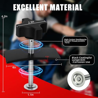 Heavy Duty Brake Caliper Compression Tool Kit, Solid Steel Disc Brake Pad Spreader & Piston Compressor for Inner Pad Replacement, Universal Fit for Most Cars & Light Trucks