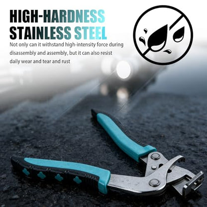 Car Clip Pliers,Multi-Functional Car Clip Remover Tool for Door Panel/Dashboard/Interior Trim,Professional Heavy Duty Panel Clips Removal Pliers as Disassembly Tools - color: Green