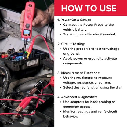Power Probe 3 Circuit Tester with Multimeter & Accessories (PPROKIT01)