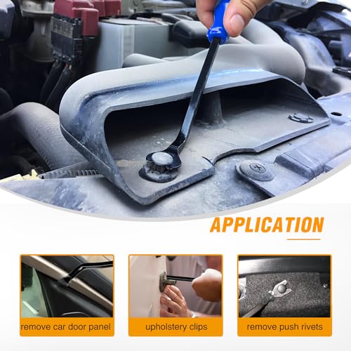 GOOACC 6PCS Auto Trim Removal Tool Kit No-Scratch Tool Kit for Car Audio Dash Window Molding Fastener Remover Tool Kit-Blue - color: Blue, size: 6PCS Trim Removal Tool