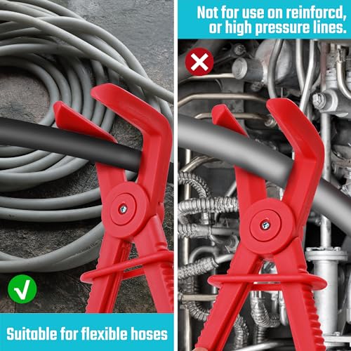 DURATECH 3-Piece Hose Pinch Clamp Pliers, 90 Angled Hose Pinch Off Pliers | Line Clamp Pliers Set for Fuel, Brake and Radiator Hoses - size: 3-Piece, style: 90 Angled
