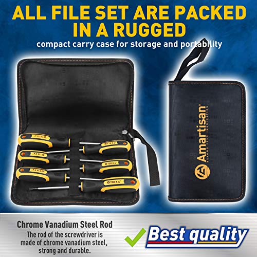 Amartisan 6-Piece Magnetic Torx Screwdrivers Set, Security Tamper Proof , Magnetic Torx Driver Star Screwdrivers Set T10 - T30 Best Choice - style: Torx Screwdrivers