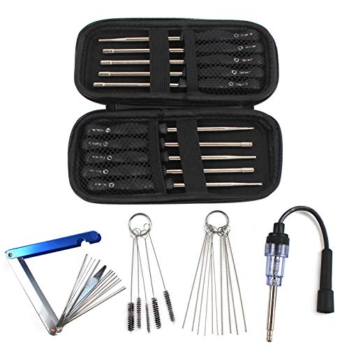 PANGOLIN Carburetor Adjustment Tool Kit Carb Cleaning Tool Kit with Case | 10 Pcs Tune-up Adjusting Tool with Ignition Spark Tester for Common 2 Cycle Carburetor Small Engine