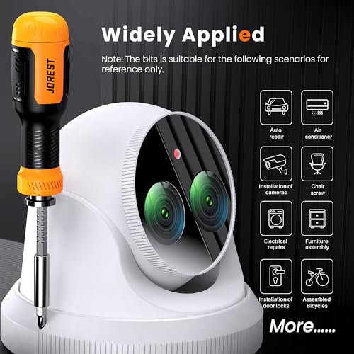 JOREST 25 in 1 Multi Screwdriver Set, Magnetic Multitool Screwdriver Tool All in One, Multibit Screwdriver with Torx, Flat Head, Phillips, Hex, Square, Portable Tool Kit for Daily Repairs