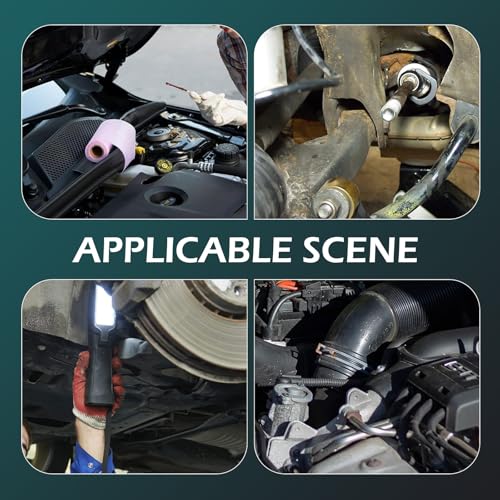 Inner Tie Rod Removal Tool, 3/8" Inner Tie Rod Tool, Steering Wheel Inner Ball Head Rudder Wrench, Anti-slip U-wrench for Inner Tie Rod Removal and Installation, for Most Cars (Black)