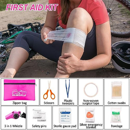 Car Emergency Kit with Portable Air Compressor - Roadside Emergency Kit for Vehicles, Winter Car Safety Roadside Assist Kit, Emergency Car Kit for Teen Girl and Ladies L-77 - size: 77pcs