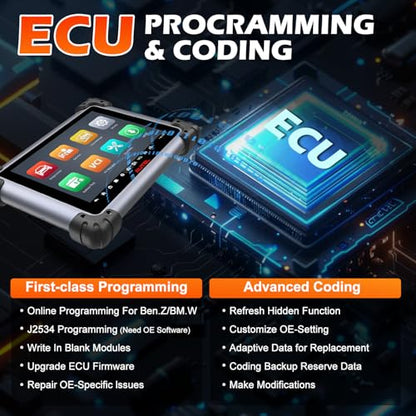 Autel MaxiSys Elite II Pro 2026 Diagnostic Scanner, J2534 ECU Programming Tool (As Ultra/MS908S PRO II), CAN FD & DoIP, Bidirectional Control, 150+ Car Brands, 40+ Services, 2-Year Free Updates