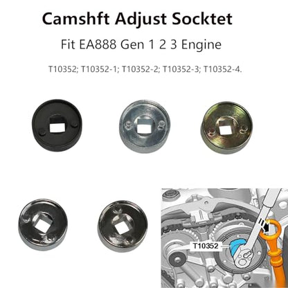 DPTOOL EA888 1.8 2.0 TSi TFSi Engine Timing Tool Kit for VW Audi 1.8T 2.0T | Camshaft Crankshaft Timing Tool with Camshaft Sliding Pieces Spacer Tool T40191 T10352 T10368 T10354 T10060A T40098 T40271 - size: 28PC Large Kit