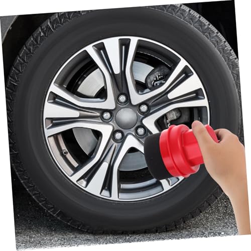 Cabilock Car Tire Shine Applicator Sponge Set High Density Waxing Foam Brush for Auto Detailing Handheld Tire Polish Pad Suitable for Car Wash Accessories and Automotive Cleaning