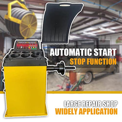 Economic Tire Changer and Wheel Balancer Combo with Bead Blaster, 110V for 10-24" Rims, Cost-Effective Tire Service Set for Garages