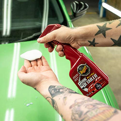 Meguiar's G1116EU Quik Clay Bar Starter Kit With 80g Of Clay And 473ml Detailer To Safely Remove Surface Bonded Contaminants Such As Tar, Tree Sap, Overspray And Industrial Fallout - size: 8 Fl Oz (Pack of 2)
