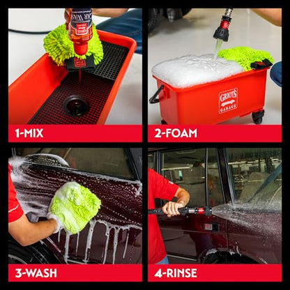 Griot's Garage Super-Concentrated Car Wash for Vehicle Washing and Cleaning, Foaming Liquid Soap, Won't Strip Waxes, Sealants or Ceramic Coatings, pH Balanced, 11102, 16oz - size: 16 Fl Oz (Pack of 1)