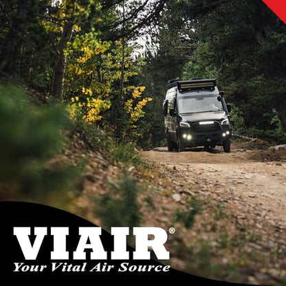 VIAIR 400P-RV EF Enhanced Flow - 40144 12V Tire Inflator Portable Air Compressor with RV Inflation Gun, 90 Degree Chuck | 33% Duty Cycle @ 100 PSI, Max Pressure 150 PSI (SAE, Alligator Clips) - style: Enhanced Flow Portable