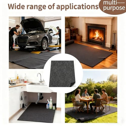 Oil Spill Mat, Dog Seat Cover, Garage Floor Mat for Under Car,Highly Absorbent Maintenance Mat Protects Vehicle Interior, Fit for SUVs, Trucks, Vans, and Cars (60 x 74 Inch) - size: 60 x 74 Inch