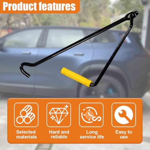 Car Scissor Jack Handle, Extended Steel Car Wheel Lug Wrench, Labor-Saving Automotive Tire Lift Replacement Tool, Jacks Lifting Accessories for Trailer SUV, Sedan, Truck Repair (Extended) - size: Extended