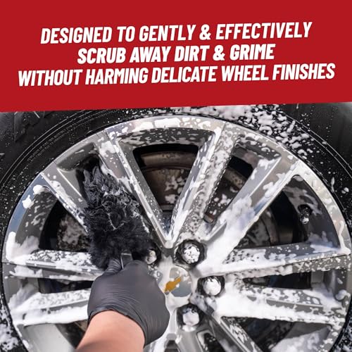 Chemical Guys, Gerbil Wheel & Rim Brush, Soft Natural Bristles, for Tires | Soft natural bristles safely clean wheels, rims, exhausts and delicate finishes on cars without scratching - size: 1 Count (Pack of 1)