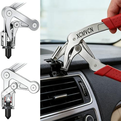 Car Clip Pliers, Spring-Loaded Panel Clip Removal Pliers Tool, Professional Automotive Plastic Fastener Remover for Door Panels, Interior & Exterior Trim, Push Pin & Rivet Disassembly Without Damage