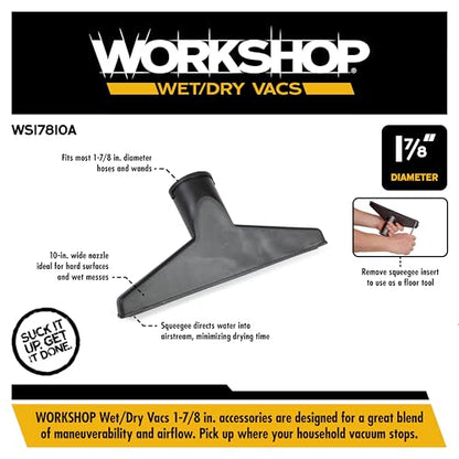 WORKSHOP Wet/Dry Vacs WS17810A 1-7/8-in. Wet Nozzle Vacuum Attachment - size: 1-7/8"