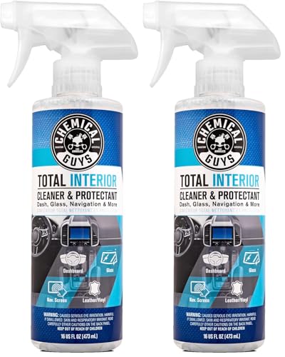 Chemical Guys SPI22016 Total Interior Cleaner and Protectant, Safe for Cars, Trucks, SUVs, Jeeps, Motorcycles, RVs & More, 16 fl oz (Pack of 2) - size: 16 Fl Oz (Pack of 2), style: Bundle