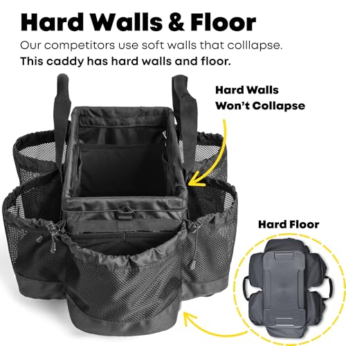 Pro Caddy for House Cleaning, Auto Detailing, Bike Detailing, Cleaning Supplies and Tools, Jet Black