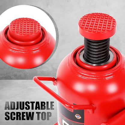 DNA Motoring 30 tons / 60000 lbs Lifting Automotive Welded Hydraulic Bottle Jack for Repair Vehicle, Pickup, Truck, w/Manual Handle, Red,TOOLS-00364 - color: red, style: 30ton