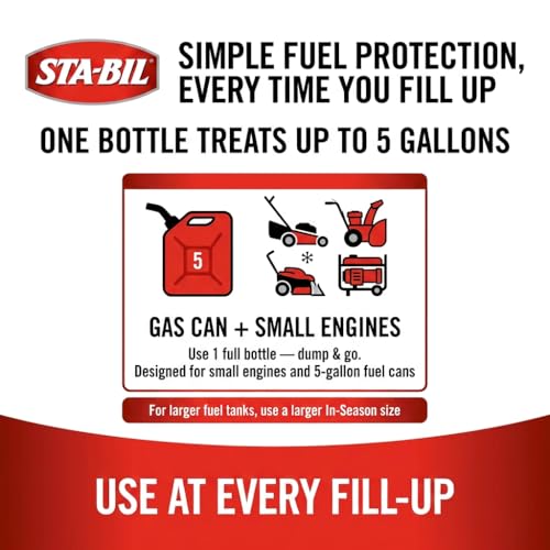 STA-BIL In-Season Protection Fuel System Treatment & Injector Cleaner, 4 oz | Treats 5 gallons. Cleans fuel systems and injectors while helping protect against corrosion and ethanol damage. - size: 4 Fl Oz (Pack of 8)