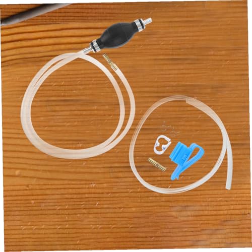 Manual Hand Fuel Transfer Pump Kit with PVC Hose Gasoline Siphon Pump for Efficient Fuel Extraction Lightweight Plastic Construction Anti-backflow Design for Cars and Equipment