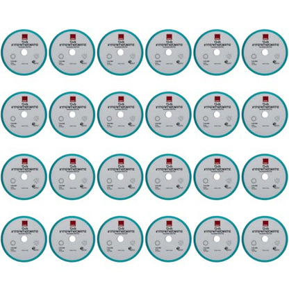 RUPES 9.DA180B Pack of 24 Light Blue D-A Intermediate Foam Polishing Pads 180mm | Ideal for Paint Correction & Gloss Enhancement | Improves Cutting Performance | Compatible with 6" Backing Plate - size: Intermediate 180mm, style: Pack of 24